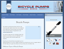Tablet Screenshot of bicycle-pumps.com